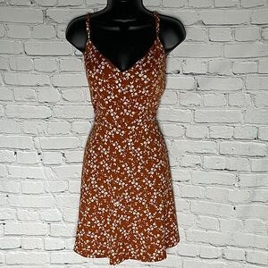 Nine Britton Brown Floral Mini Dress
